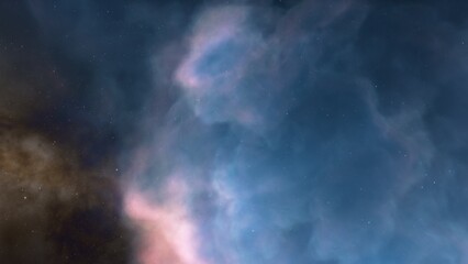 Fototapeta na wymiar nebula gas cloud in deep outer space