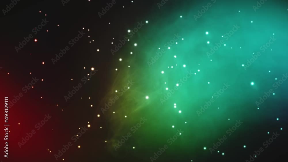 Wall mural star filed animation for space content