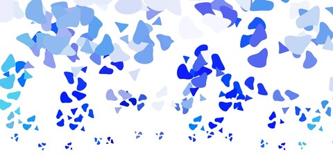 Light blue vector background with random forms.