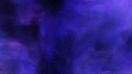 Space background with stardust and shining stars. Realistic cosmos and color nebula. Colorful galaxy. 3d illustration