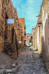cobbled streets in semi-desert San Luis Potosi