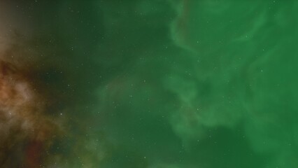 Nebula in space, science fiction wallpaper, stars and galaxy, 3d illustration	
