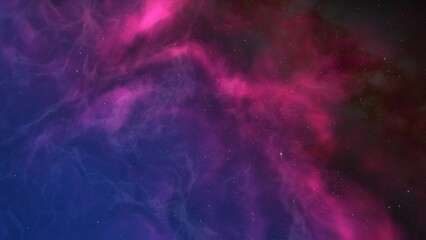 Obraz na płótnie Canvas Nebula in space, science fiction wallpaper, stars and galaxy, 3d illustration 