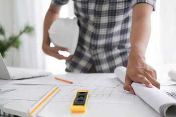 Architectural building design and construction plans.