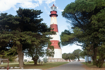 Lighthouse in Punta Mogotes , Argentina