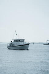 boats in the sea sky white nautical transport miami usa florida 