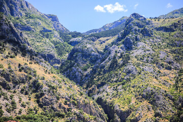 Fototapeta premium Beautiful view of mountains in Montenegro