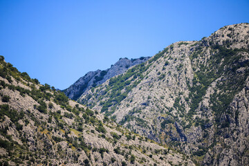 Fototapeta na wymiar Beautiful view of mountains in Montenegro