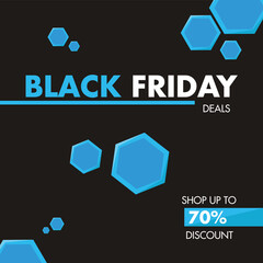 Colored black friday template Sale promotion Vector