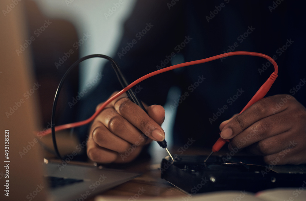 Aufkleber Why replace it when he can refurbish it. Shot of an unrecognisable technician repairing computer hardware.