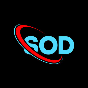 SOD logo. SOD letter. SOD letter logo design. Initials SOD logo linked with circle and uppercase monogram logo. SOD typography for technology, business and real estate brand.