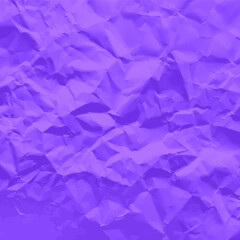 Obraz premium Colorful violet crumpled paper texture. Rough grunge old blank. Colored background. Vector illustration