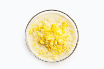 Sweet corn with sago in sweet coconut milk