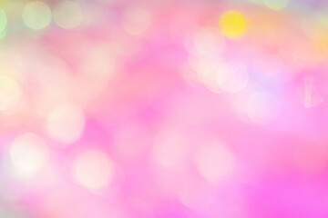 ピンク系の玉ボケ