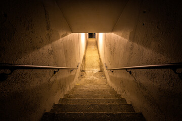 Staircase in the tunnel underpass