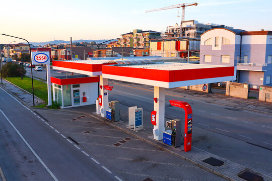 Italy &ndash; March 16, 2022: ESSO Gas Station. ESSO is a brand of  ExxonMobil