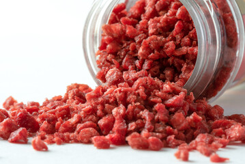 Bacon Bits Spilled from a Jar