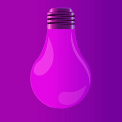 Foco blanco en luz neón. © Zam