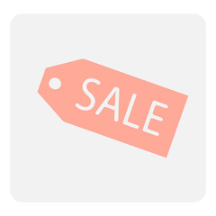 Modern gift card with pink sale tag. Poster layout design. Pastel color. Discount coupon. Vector illustration. stock image. 
