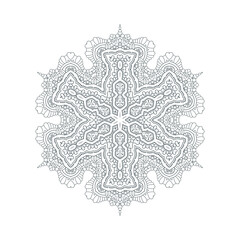 elegant line art mandala design