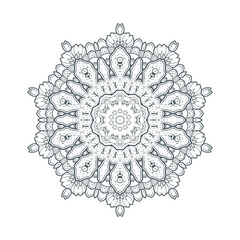 beautiful line art mandala design