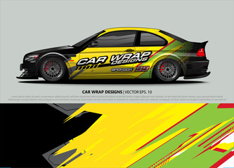 race car Livery for vehicle wrap design vector 
