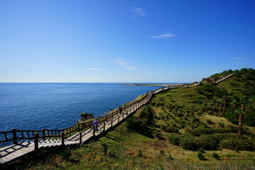 fascinating seaside view with walkway