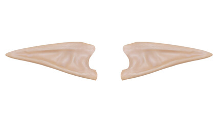 Elven ears on a white background. Elf ears isolated.