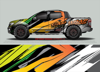 truck graphics. modern camouflage design for vehicle vinyl wrap 