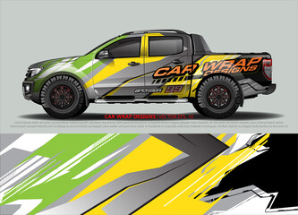 truck graphics. modern camouflage design for vehicle vinyl wrap 