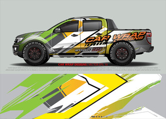 truck graphics. modern camouflage design for vehicle vinyl wrap 