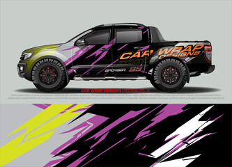 Obraz premium truck graphics. modern camouflage design for vehicle vinyl wrap 