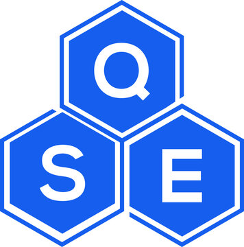 QSE letter logo design on White background. QSE creative initials letter logo concept. QSE letter design. 
