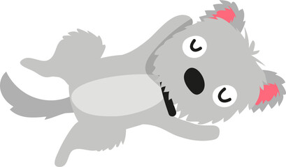 dog, characters, mascot, pets, cute, vector, fur, sitting, animal, young animal, puppy, playful, tail, cartoon, illustration, animal body part, canine 