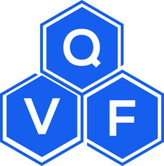 QVF letter logo design on White background. QVF creative initials letter logo concept. QVF letter design. 