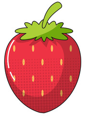 Strawberry on white background