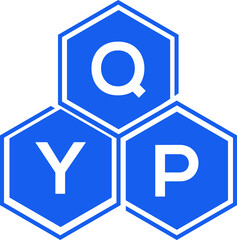 QYP letter logo design on White background. QYP creative initials letter logo concept. QYP letter design. 