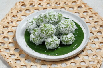 Klepon or kelepon is one of Indonesia's traditional snack made from glutinous rice flour which is...