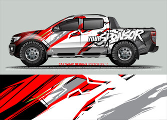 Fototapeta premium truck graphics. modern camouflage design for vehicle vinyl wrap 