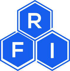 RFI letter logo design on White background. RFI creative initials letter logo concept. RFI letter design. 