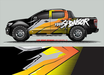 truck graphics. modern camouflage design for vehicle vinyl wrap 