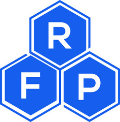 RFP letter logo design on White background. RFP creative initials letter logo concept. RFP letter design. 