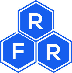 RFR letter logo design on White background. RFR creative initials letter logo concept. RFR letter design. 