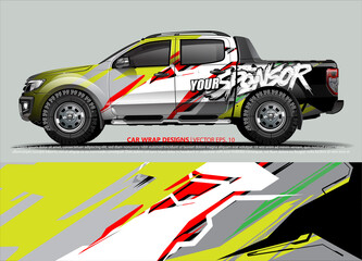 Fototapeta premium truck graphics. modern camouflage design for vehicle vinyl wrap 