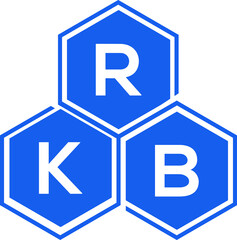 RKB letter logo design on White background. RKB creative initials letter logo concept. RKB letter design. 