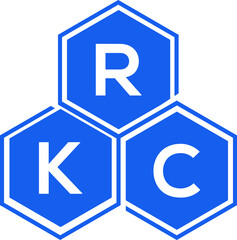 RKC letter logo design on White background. RKC creative initials letter logo concept. RKC letter design. 