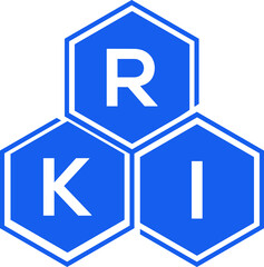 RKI letter logo design on White background. RKI creative initials letter logo concept. RKI letter design. 