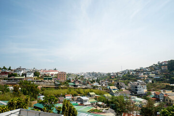 Amazing landscape of Da Lat city, Vietnam