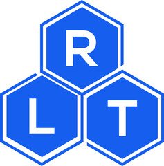 RLT letter logo design on black background. RLT creative initials letter logo concept. RLT letter design. 