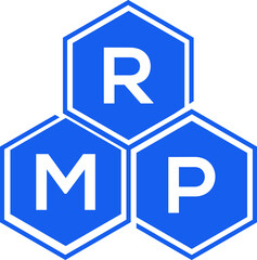 RMP letter logo design on black background. RMP  creative initials letter logo concept. RMP letter design.